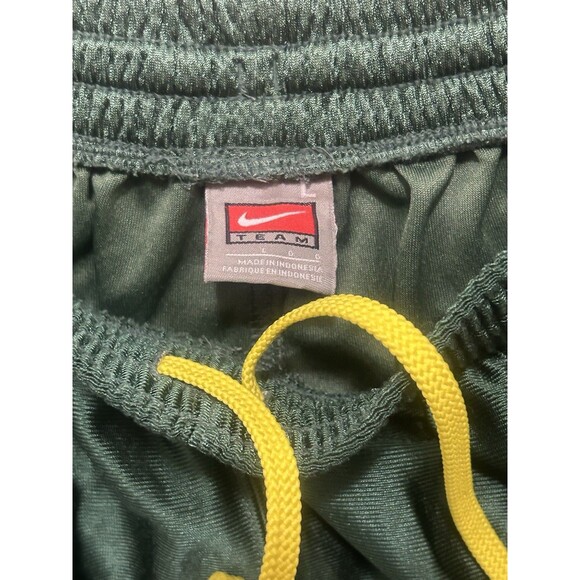 NCAA Oregon Ducks Nike Dri Fit Green Basketball Shorts Size L Drawstring Pockets - Picture 7 of 13